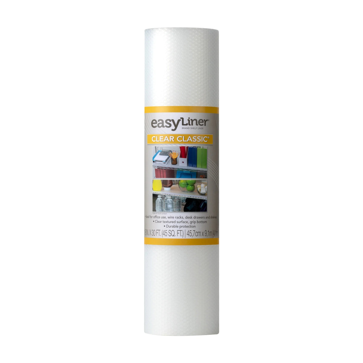 Clear Shelf Liner, 18 in. x 30 ft. Roll N53609