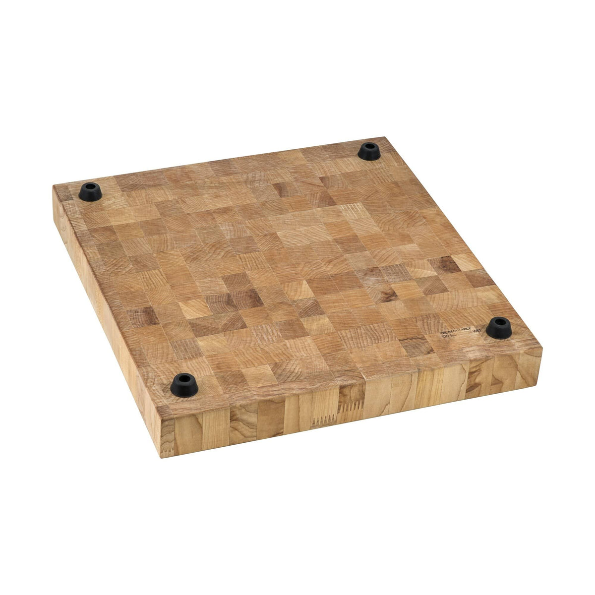 17 x 16 x 2 inch Thick End-Grain American Maple Solid Wood Cutting Board L718