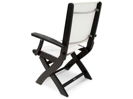 Slate Grey / Navy Blue Sling Folding Chair J594591