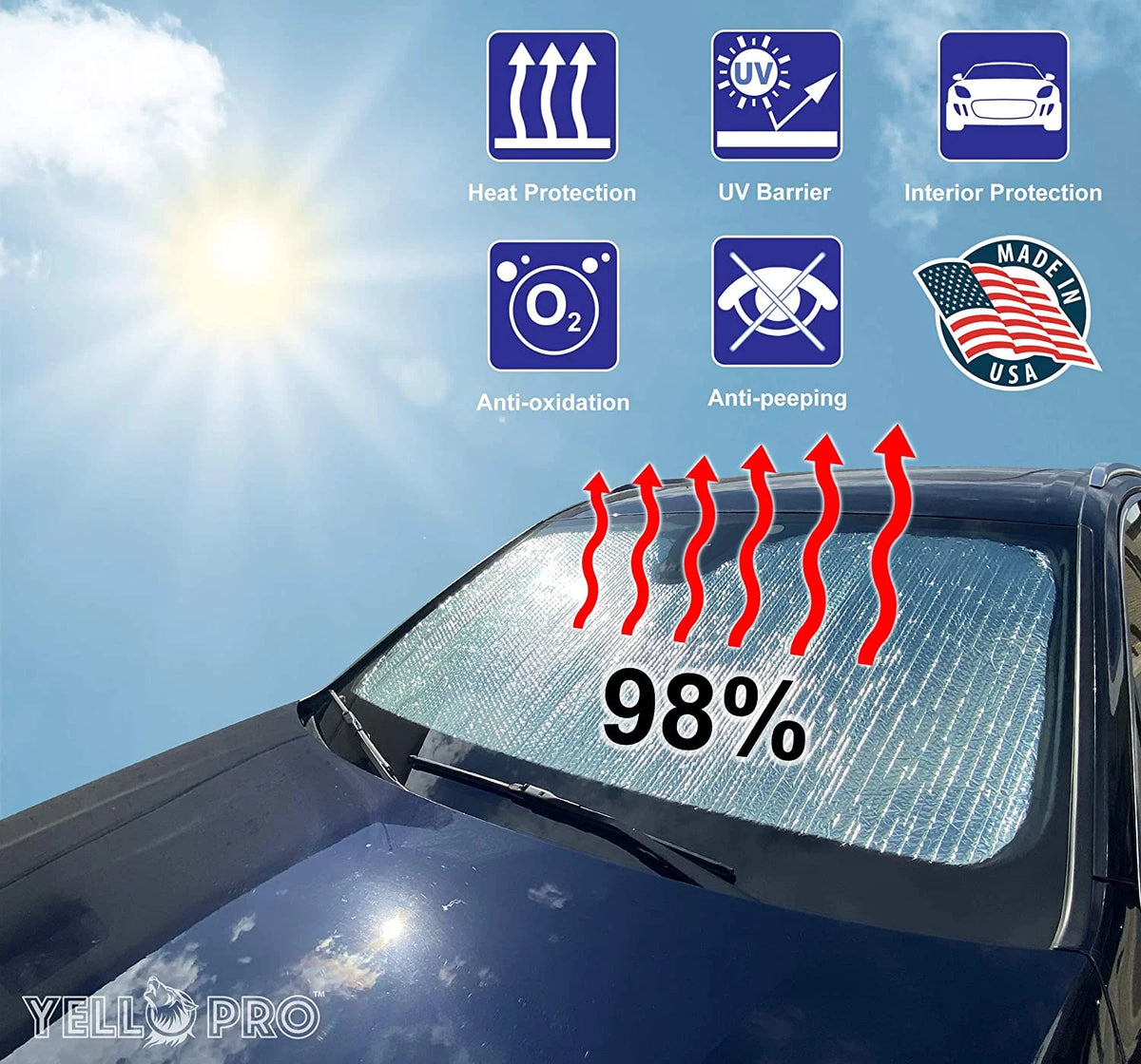 Front Windshield Sunshade for Hyundai Santa Fe W4685