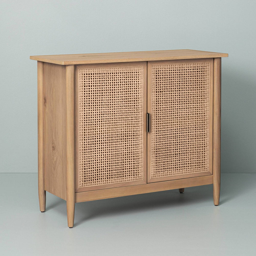 Natural Wood & Cane Cabinet G68986