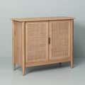 Natural Wood & Cane Cabinet G68986