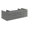 48" Gray Solid Wood Bathroom Cabinet N110838