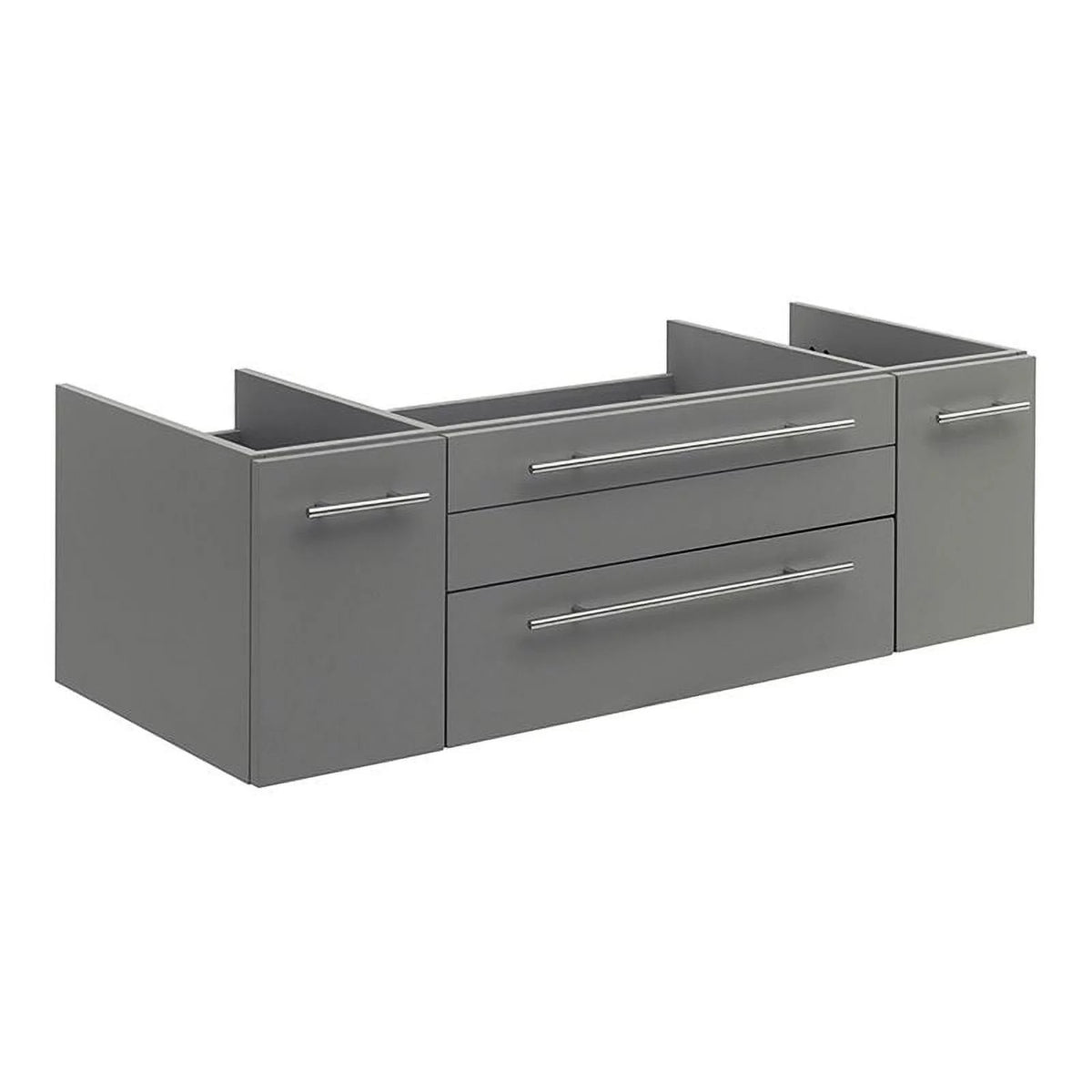 48" Gray Solid Wood Bathroom Cabinet N110838