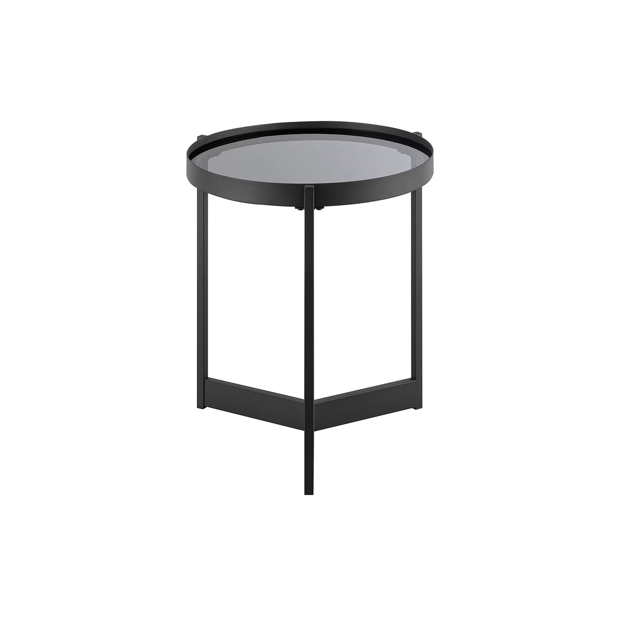 Metal and Glass Side Table E92467