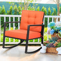 Outdoor Wicker Rocking Chair with Cushion T9949