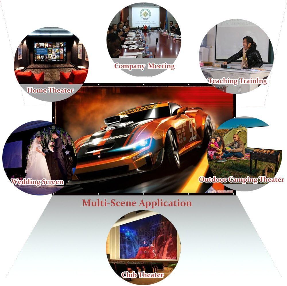 180 Inch 16:9 Portable Folding Projector Screen H830988