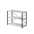 Antique White/Black Bookshelf L696