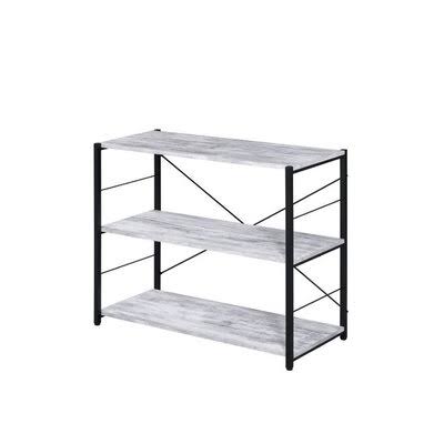 Antique White/Black Bookshelf L696