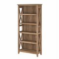 5-Shelf Reclaimed Pine Wood Bookcase C993