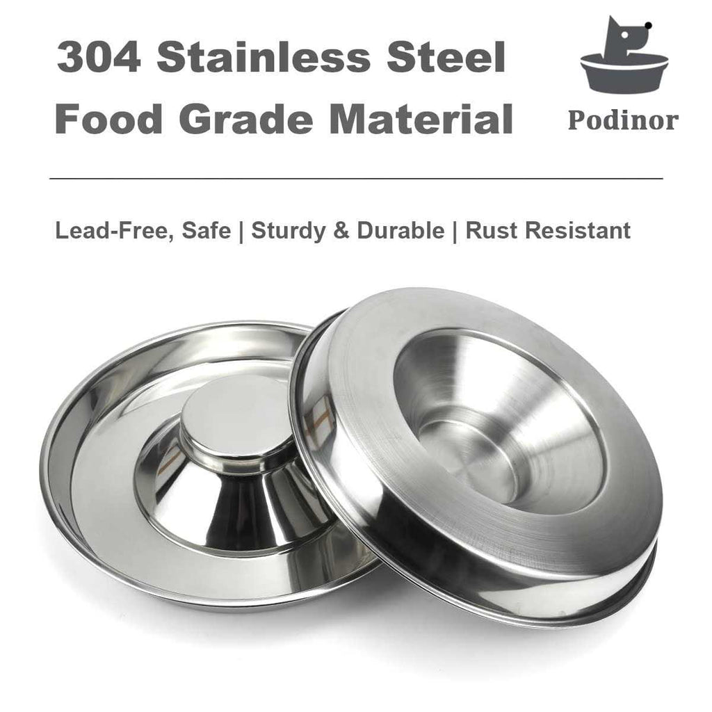 Stainless Steel Puppy Feeding Food and Water Bowls Z4698