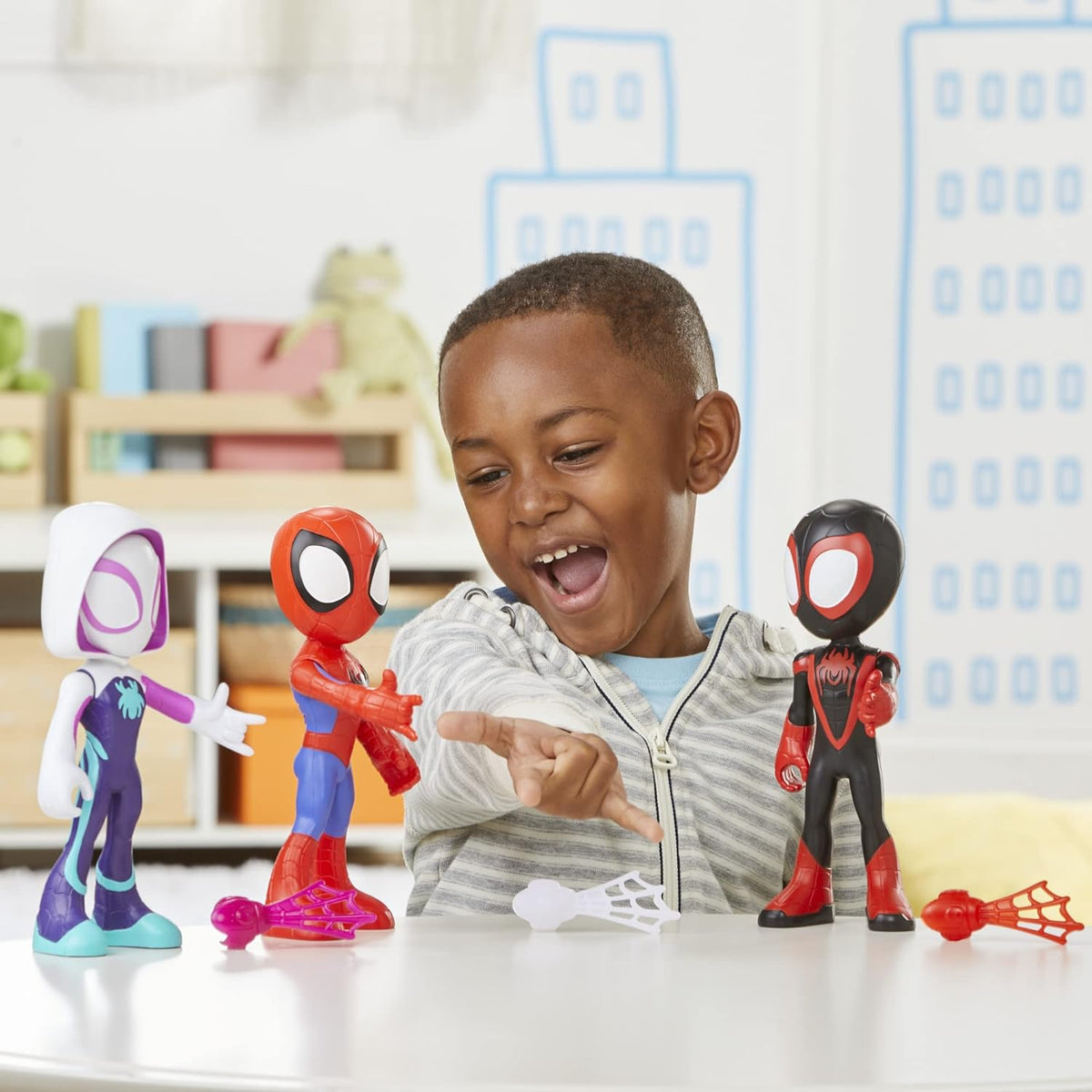 Spidey and His Amazing Friends Supersized Miles Morales: Spider-Man 9-inch Action Figure S4872