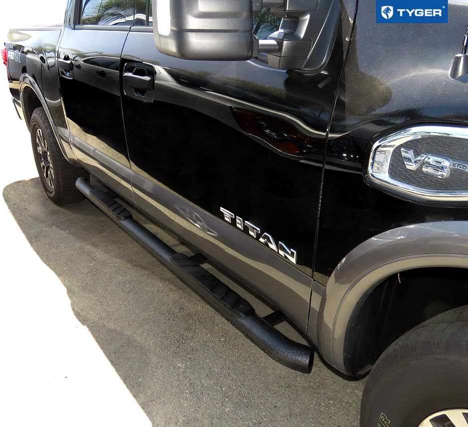 Textured Black 3.5" Side Step Nerf Bars B7830