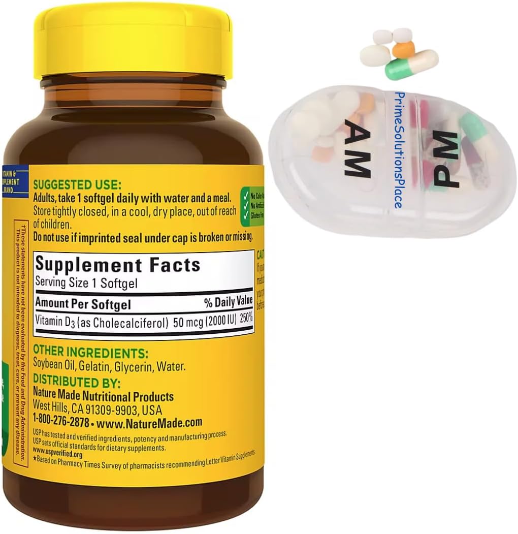 Vitamin D3 2000 IU (50 mcg) Softgels - 320 Day Supply W217758