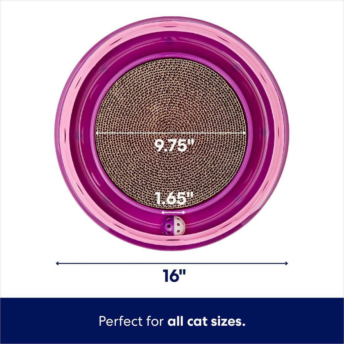 Scratch & Roll Scratcher Cat Toy with Catnip P64221