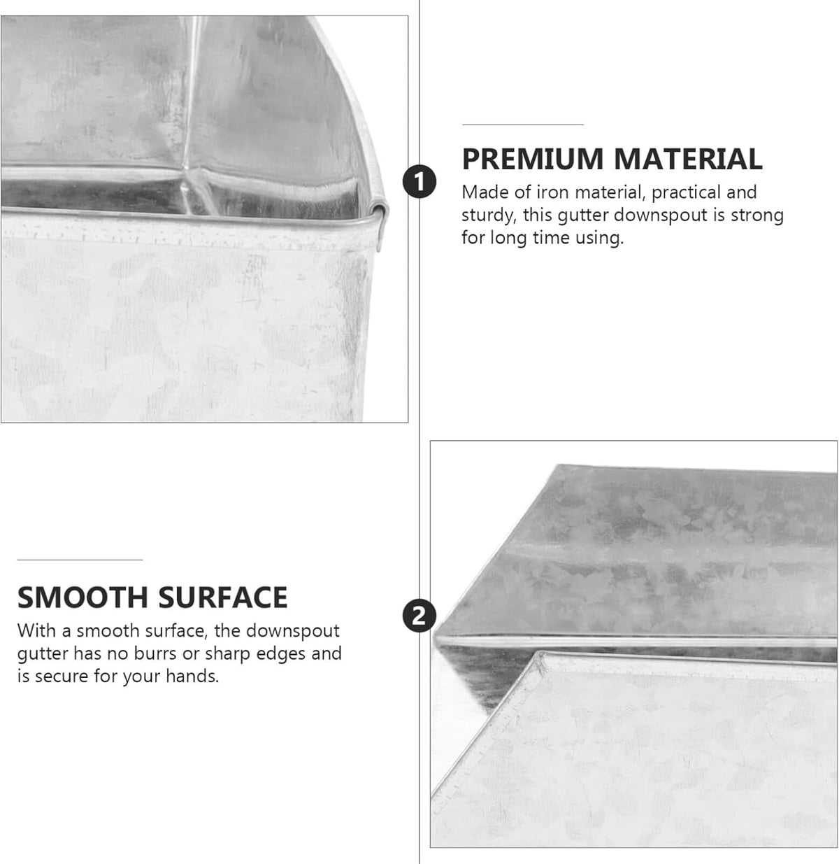 Metal Rain Gutter Downspout Splash Block A483