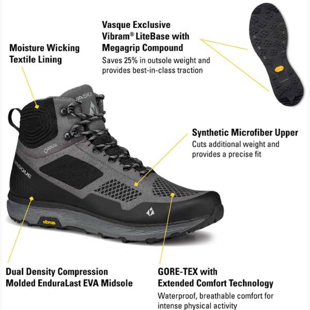 Gargoyle Jet Black Hiking Boots R464821