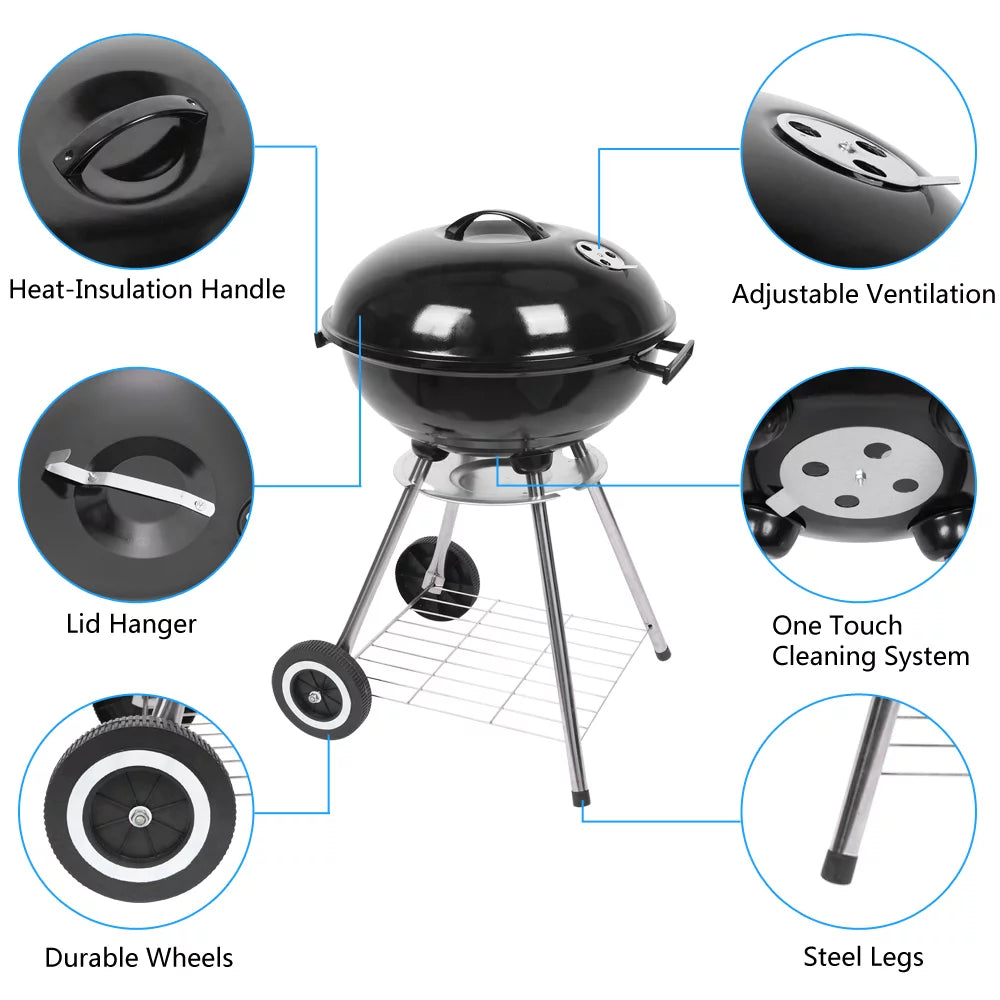 Charcoal Enamel Barbecue Stove B1217