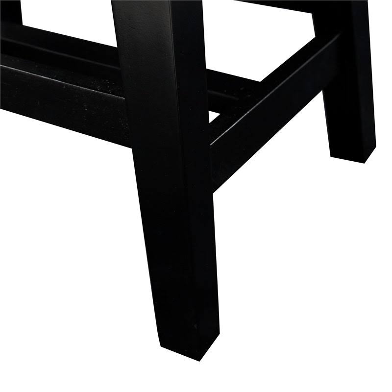 Black Wood Counter Stool K8708