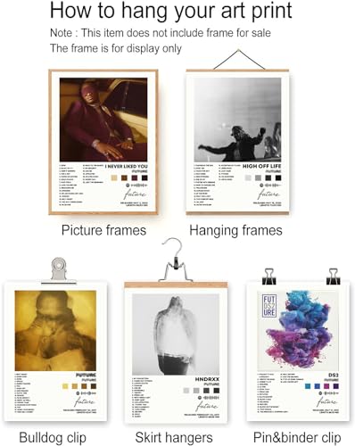 Poster Print Canvas Wall Art Set of 6 8x10 inch Unframed L951