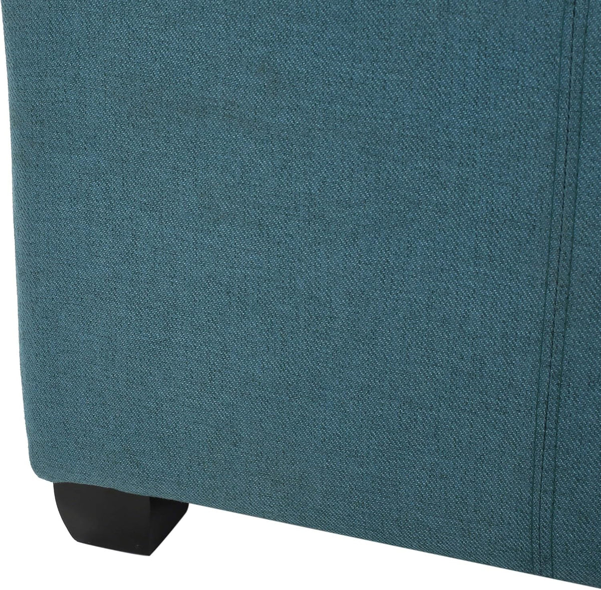 Dark Teal Fabric Storage Ottoman T43242