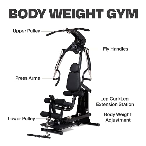 Home Gym Machine with Multifunctional Cable for Full Body Workout Set E574290