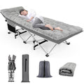 Green Heavy Duty Folding Camping Cot with Cot Pad and Carry Bag X9898