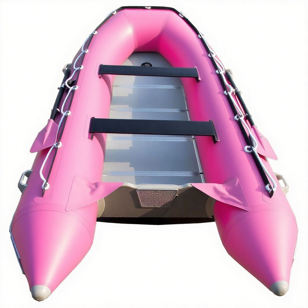 12ft 6in Inflatable Dinghy Boat Tender - 6 Person - 20 Horsepower, White/Gray A9283