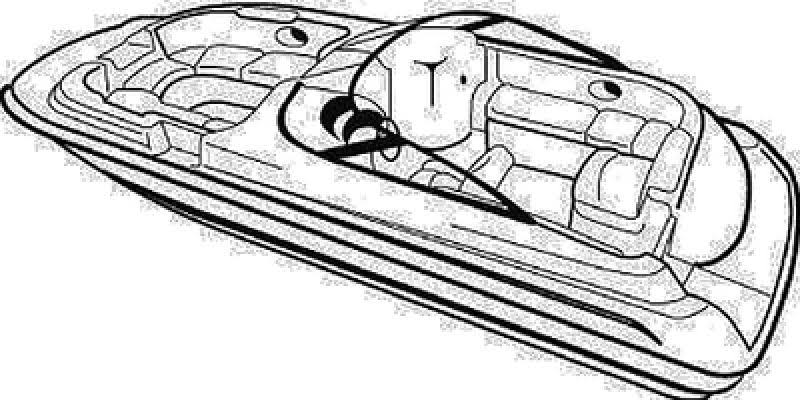 Styled-to-Fit Boat Cover for I/O Deck Boats with Walk Thru Windshield K78977