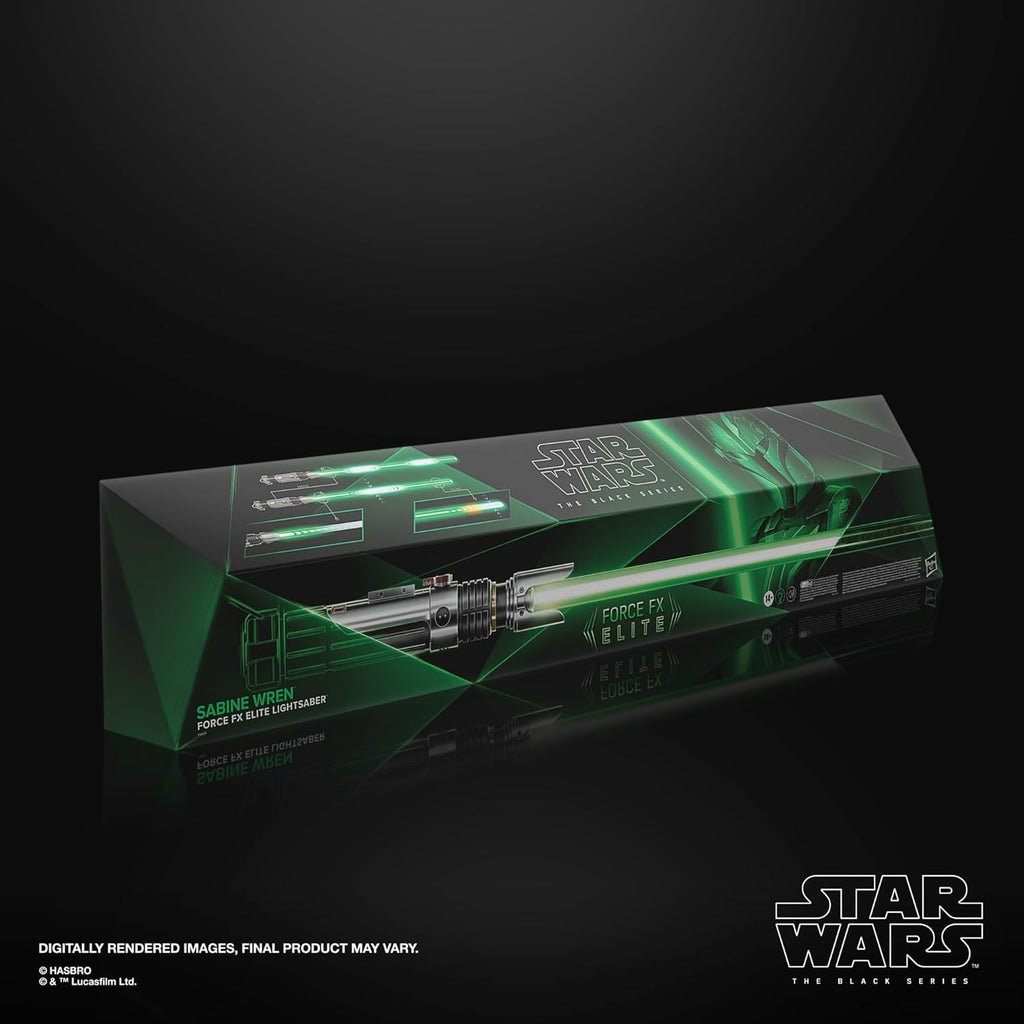 STAR WARS The Black Series Sabine Wren Force FX Elite Electronic Lightsaber with Advanced LED and Sound Effects P4916