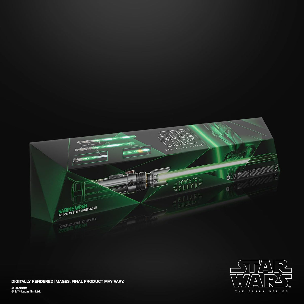 STAR WARS The Black Series Sabine Wren Force FX Elite Electronic Lightsaber with Advanced LED and Sound Effects P4916