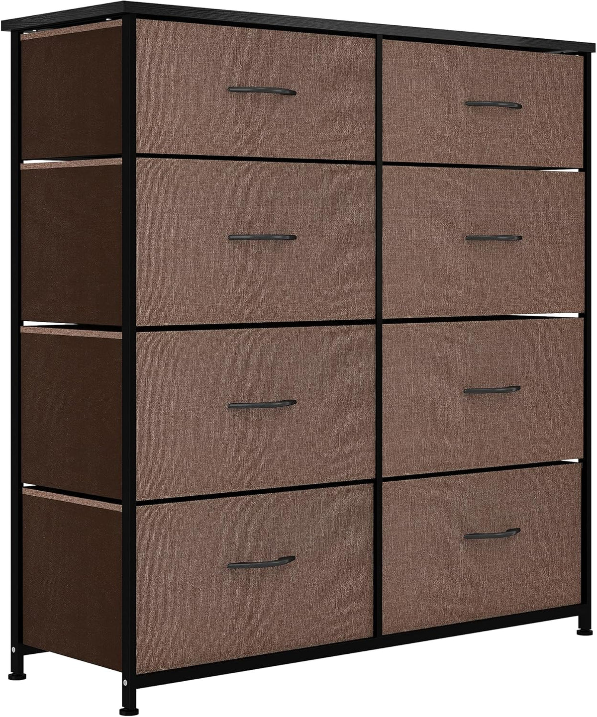 Dark Grey 8 Drawer Fabric Storage Tower G9101