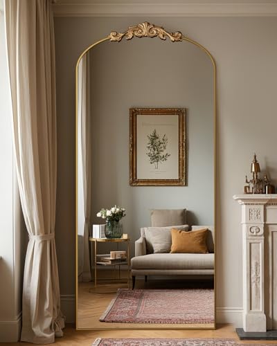 Arched Full Length Mirror 71"x28" Bronze Y689511