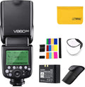 Camera Flash Speedlight, 2.4G Wireless HSS Flash, Rechargeable Li-on Battery Speedlite Q646