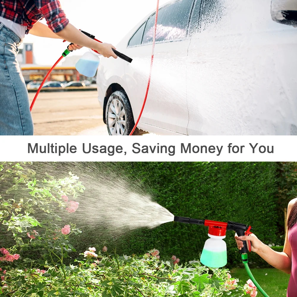 Foam Sprayer Nozzle Kit with 1 Liter Bottle Universal Connectors E78806