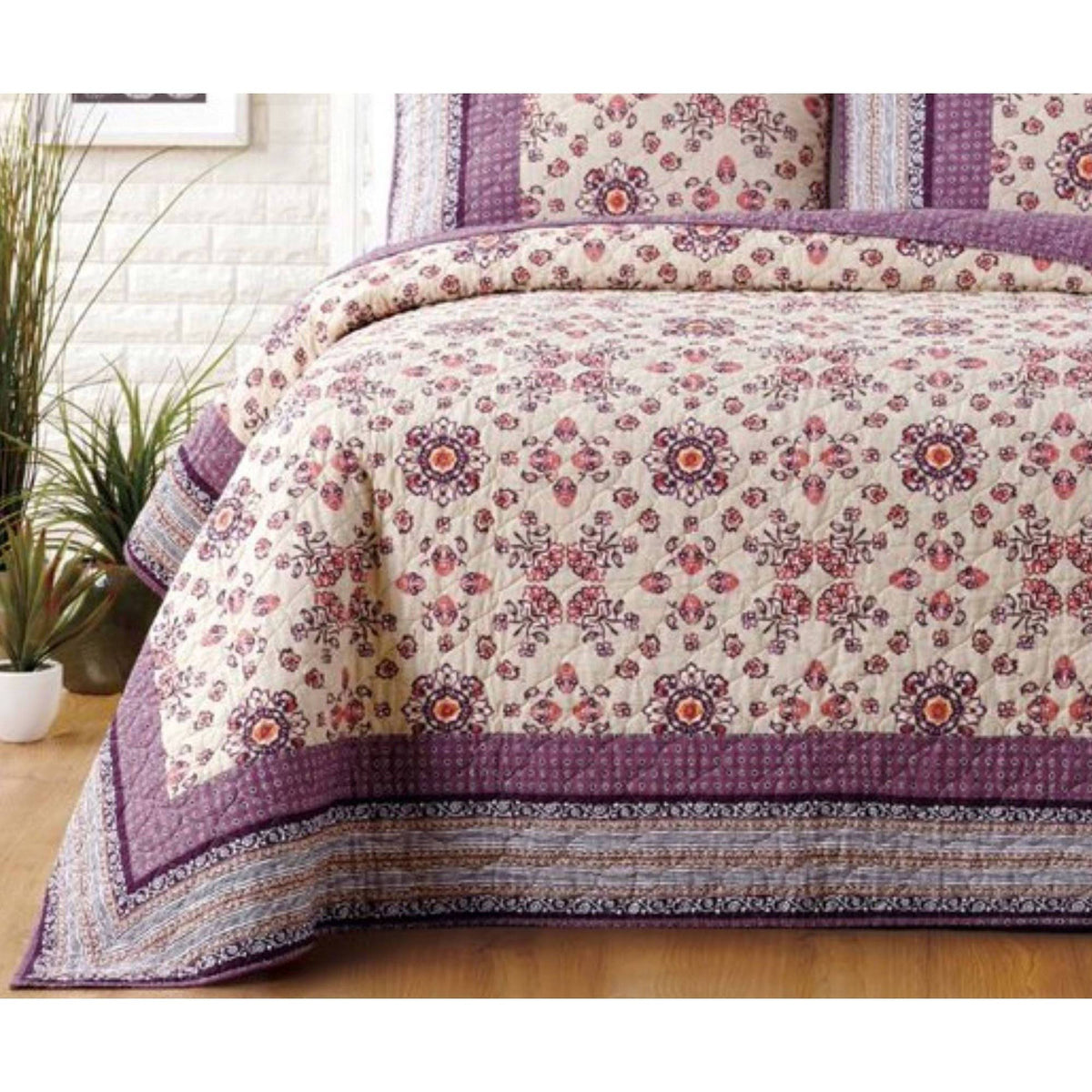 Purple Full/Queen Quilt E31154