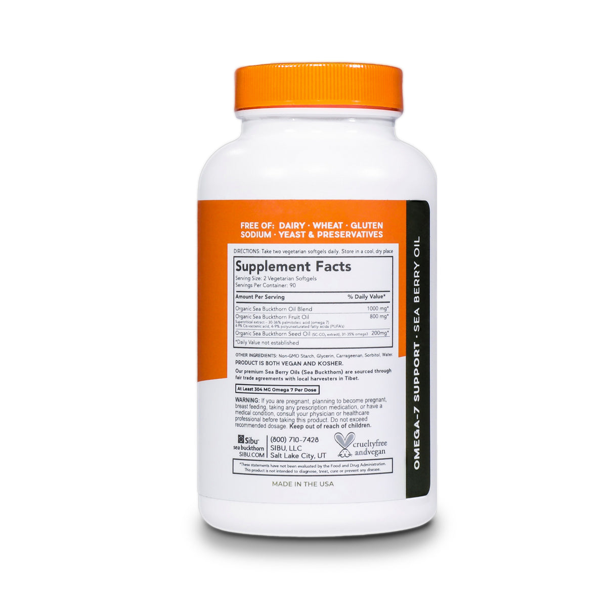 120ct Omega-7 Sea Buckthorn Softgels J5636