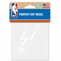 White San Antonio Spurs Decal 4x4 H16711