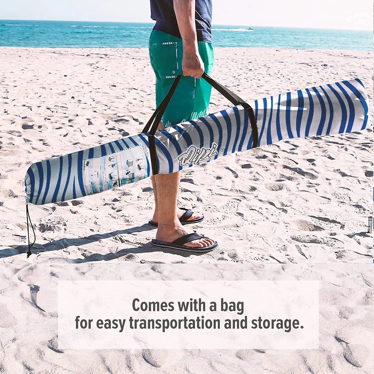 6' x 6' Waterproof Beach Shelter with Side Wall F729