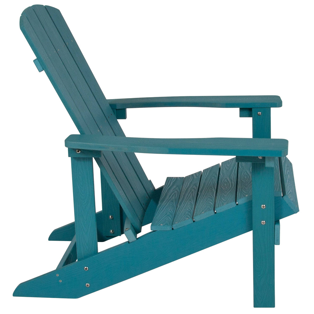 Green Faux Wood Adirondack Chair X4773
