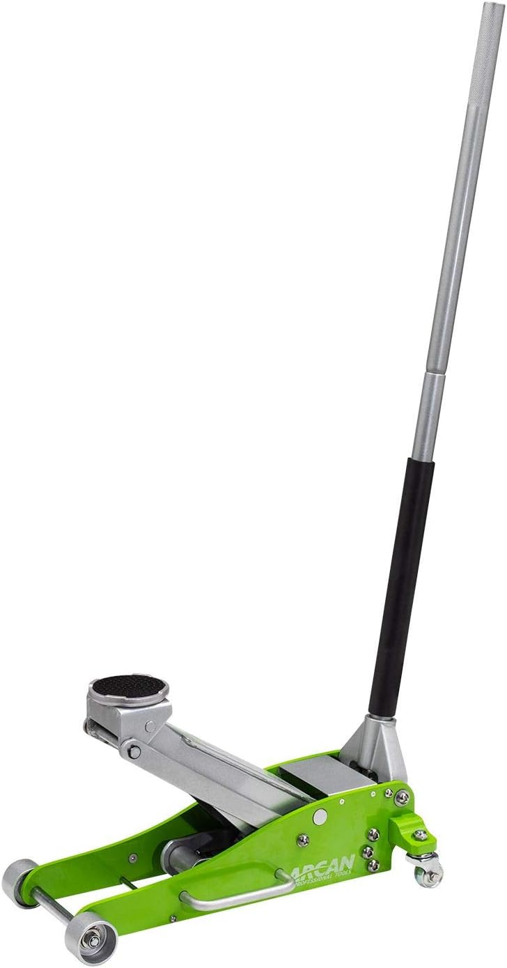 3-Ton Quick Rise Aluminum Floor Jack with Dual Pump Pistons & Reinforced Lifting Arm O783525