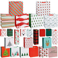 24 Packs Assorted Size Art Paper Gift Bags with Handles P83529