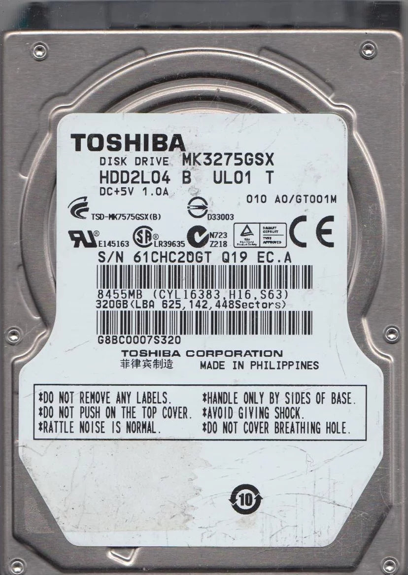 320GB SATA 2.5 Hard Drive T576777