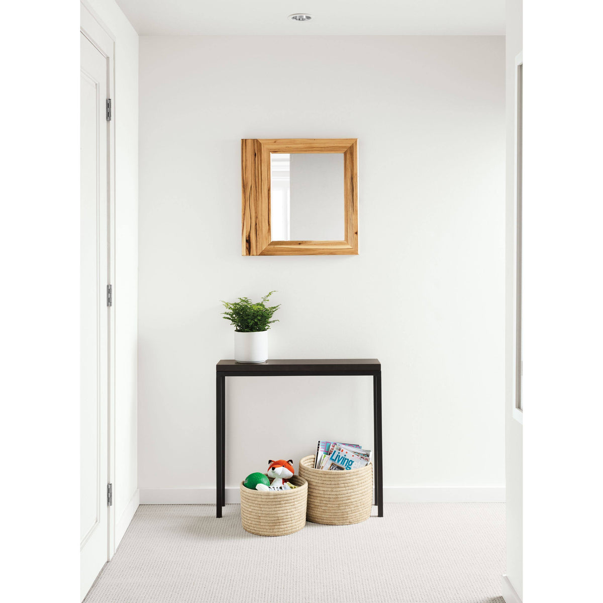 Maple Top Console Table with Gold Base A777207