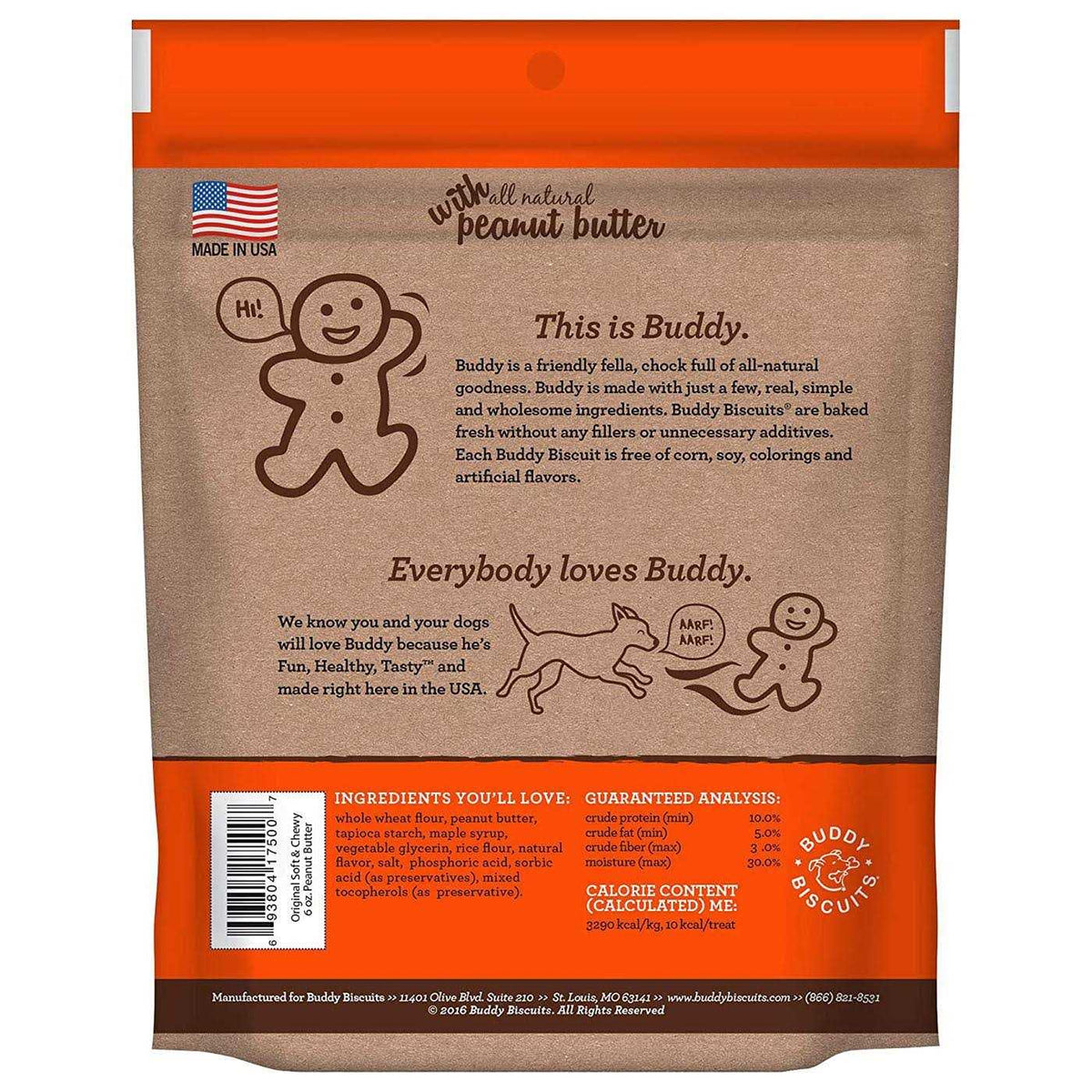 Peanut Butter Soft and Chewy Dog Treats B61487