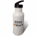 Brown Muddy Paw Prints 21 oz Sports Water Bottle X632