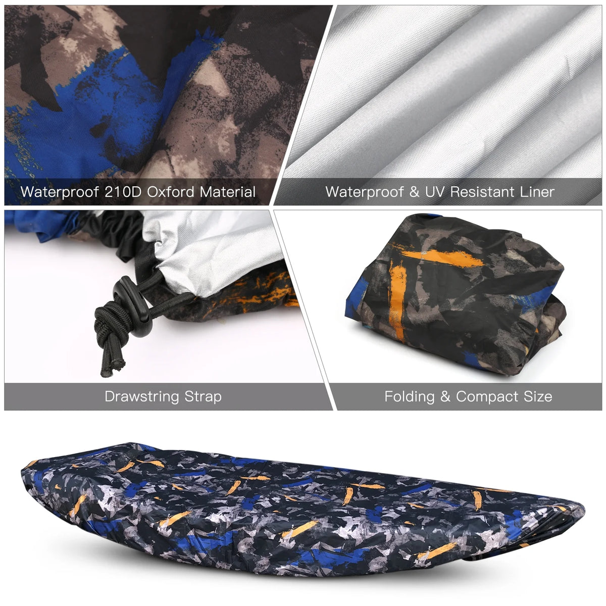 Waterproof Kayak Canoe Boat Cover O785833
