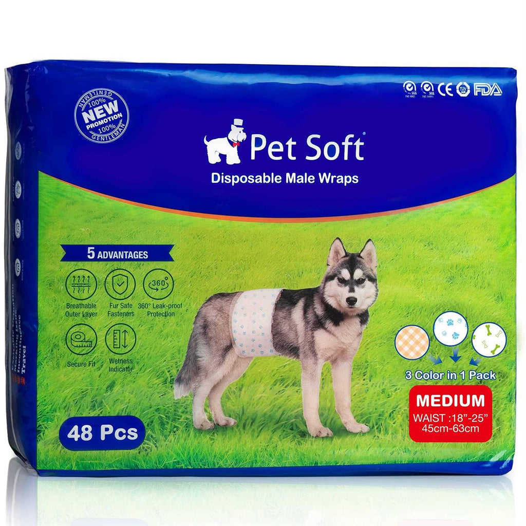Soft Disposable Male Dog Wraps X530