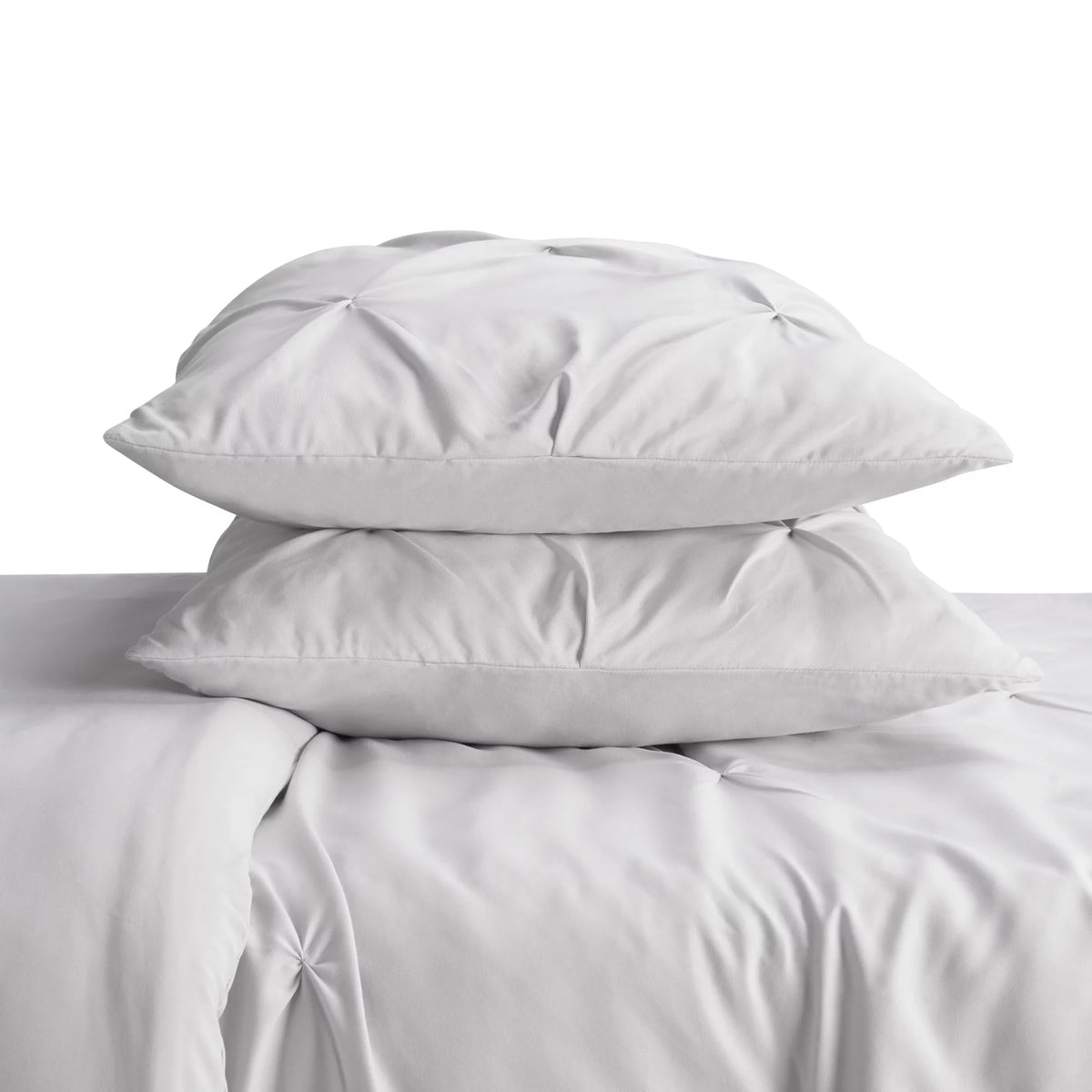Gray King 3-Piece Pleated Duvet Set H630343