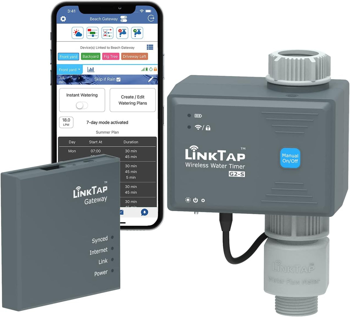 Wireless Water Timer & Gateway & Flow Meter C11224
